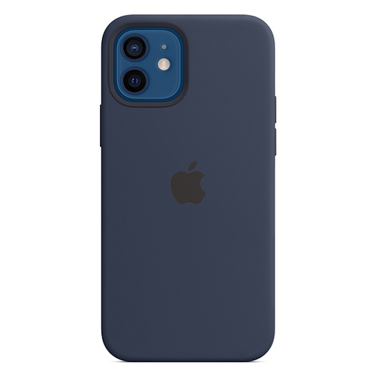 Чехол Apple Silicone Case with MagSafe for iPhone 12/12 Pro Deep Navy - цена, характеристики, отзывы, рассрочка, фото 1