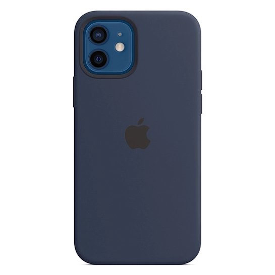 Чехол Apple Silicone Case with MagSafe for iPhone 12/12 Pro Deep Navy