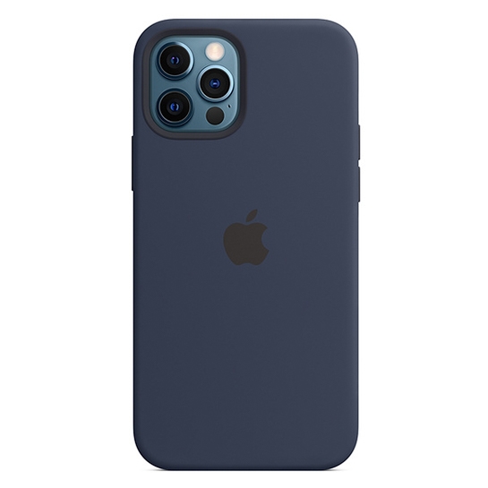 Чохол Apple Silicone Case with MagSafe for iPhone 12/12 Pro Deep Navy - ціна, характеристики, відгуки, розстрочка, фото 2