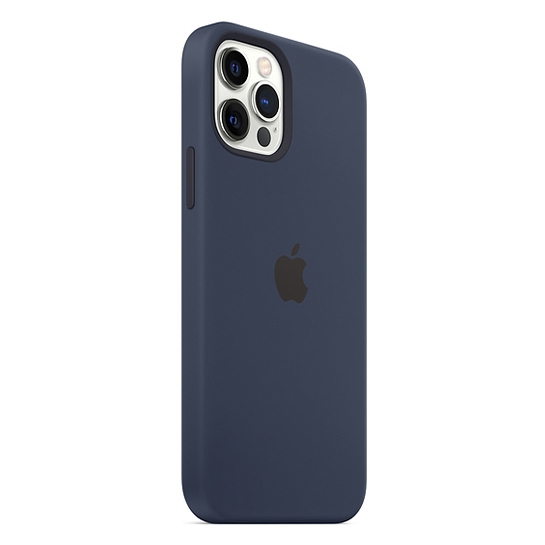 Чохол Apple Silicone Case with MagSafe for iPhone 12/12 Pro Deep Navy - ціна, характеристики, відгуки, розстрочка, фото 4