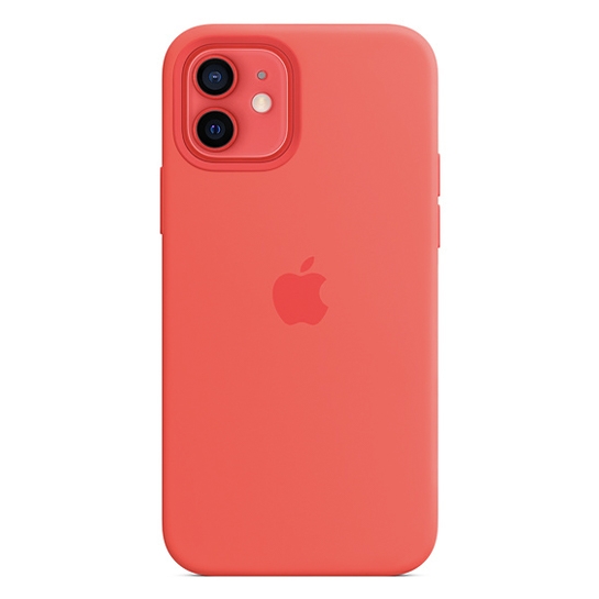 Чехол Apple Silicone Case with MagSafe for iPhone 12/12 Pro Pink Citrus - цена, характеристики, отзывы, рассрочка, фото 1