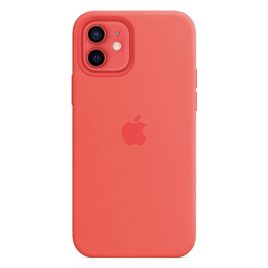 Чехол Apple Silicone Case with MagSafe for iPhone 12/12 Pro Pink Citrus