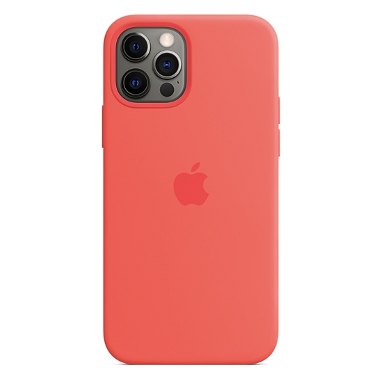 Чохол Apple Silicone Case with MagSafe for iPhone 12/12 Pro Pink Citrus - ціна, характеристики, відгуки, розстрочка, фото 2