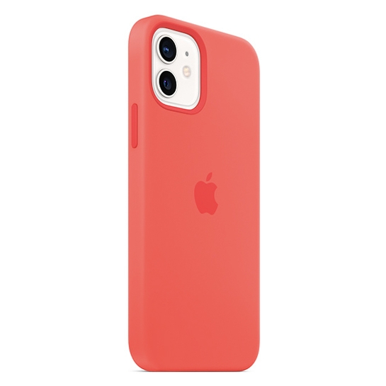 Чехол Apple Silicone Case with MagSafe for iPhone 12/12 Pro Pink Citrus - цена, характеристики, отзывы, рассрочка, фото 3