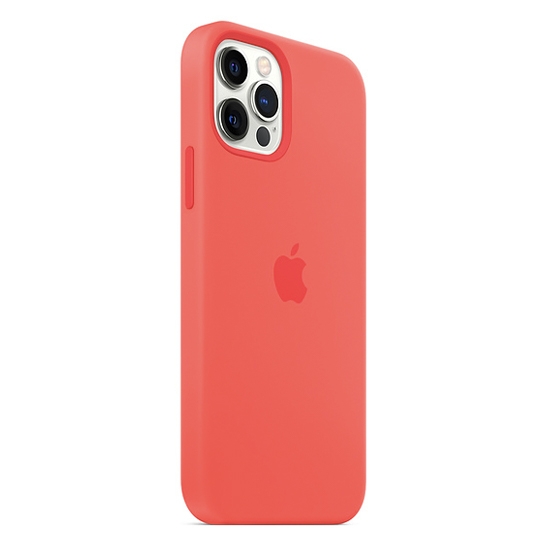 Чохол Apple Silicone Case with MagSafe for iPhone 12/12 Pro Pink Citrus - ціна, характеристики, відгуки, розстрочка, фото 4