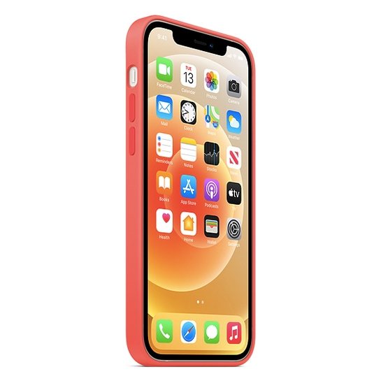 Чехол Apple Silicone Case with MagSafe for iPhone 12/12 Pro Pink Citrus - цена, характеристики, отзывы, рассрочка, фото 5