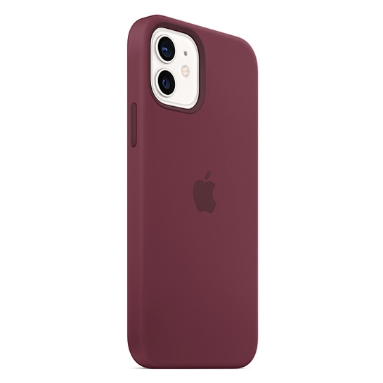 Чехол Apple Silicone Case with MagSafe for iPhone 12/12 Pro Plum - цена, характеристики, отзывы, рассрочка, фото 3