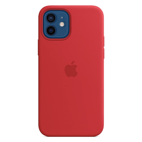 Чехол Apple Silicone Case with MagSafe for iPhone 12/12 Pro (PRODUCT)RED - цена, характеристики, отзывы, рассрочка, фото 5