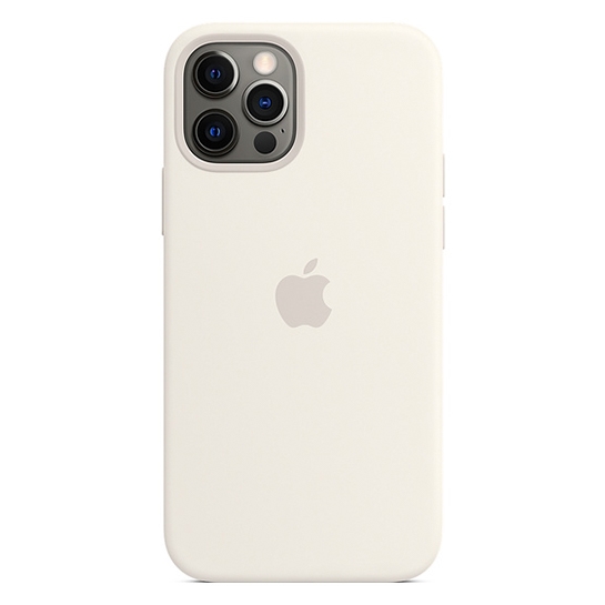 Чохол Apple Silicone Case with MagSafe for iPhone 12/12 Pro White - ціна, характеристики, відгуки, розстрочка, фото 1