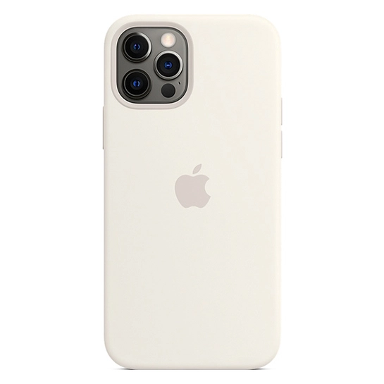 Чехол Apple Silicone Case with MagSafe for iPhone 12/12 Pro White