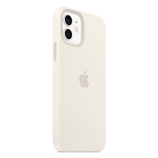Чохол Apple Silicone Case with MagSafe for iPhone 12/12 Pro White - ціна, характеристики, відгуки, розстрочка, фото 3