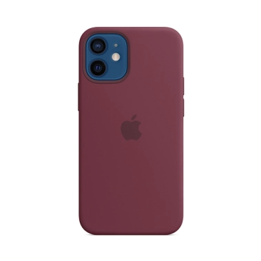 Чехол Apple Silicone Case with MagSafe for iPhone 12 Mini Plum - цена, характеристики, отзывы, рассрочка, фото 1
