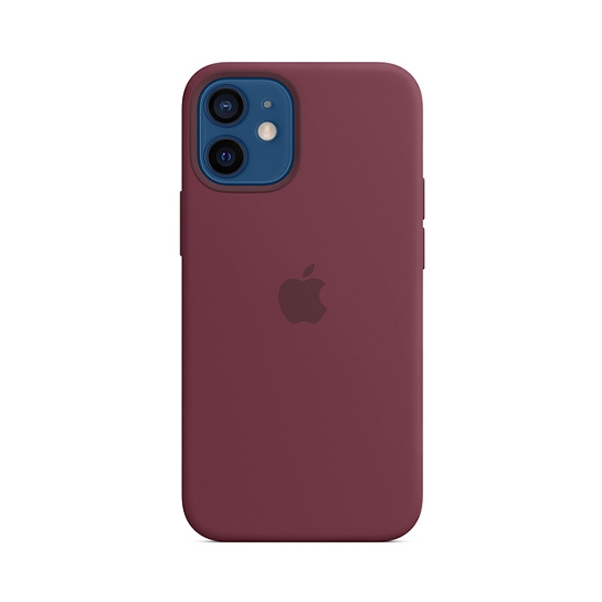 Чехол Apple Silicone Case with MagSafe for iPhone 12 Mini Plum - цена, характеристики, отзывы, рассрочка, фото 1
