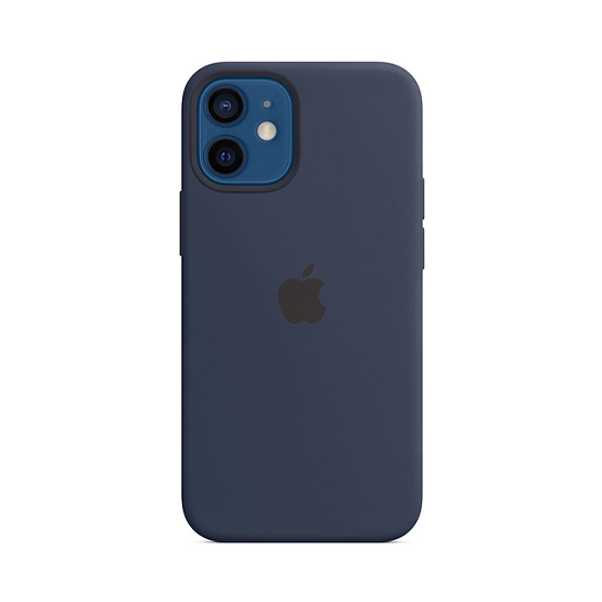 Чехол Apple Silicone Case with MagSafe for iPhone 12 Mini Deep Navy