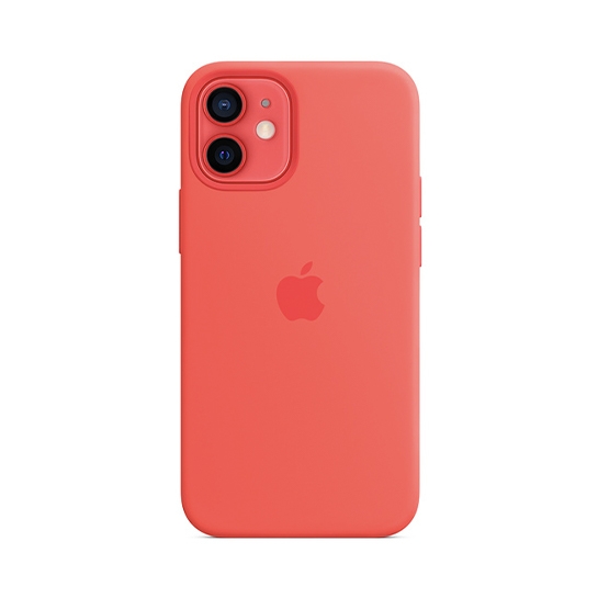 Чехол Apple Silicone Case with MagSafe for iPhone 12 Mini Pink Citrus - цена, характеристики, отзывы, рассрочка, фото 1