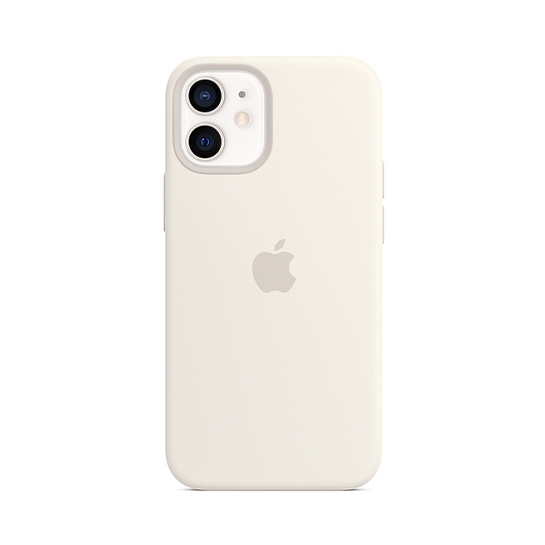 Чехол Apple Silicone Case with MagSafe for iPhone 12 Mini White - цена, характеристики, отзывы, рассрочка, фото 1