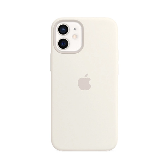 Чехол Apple Silicone Case with MagSafe for iPhone 12 Mini White