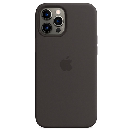 Чехол Apple Silicone Case with MagSafe for iPhone 12 Pro Max Black - цена, характеристики, отзывы, рассрочка, фото 1
