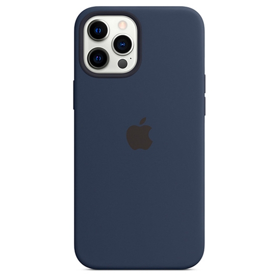 Чохол Apple Silicone Case with MagSafe for iPhone 12 Pro Max Deep Navy - ціна, характеристики, відгуки, розстрочка, фото 1
