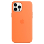Чохол Apple Silicone Case with MagSafe for iPhone 12 Pro Max Kumquat