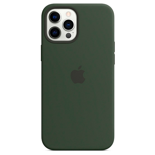 Чохол Apple Silicone Case with MagSafe for iPhone 12 Pro Max Cyprus Green - ціна, характеристики, відгуки, розстрочка, фото 1