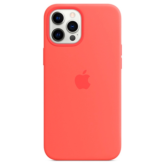 Чехол Apple Silicone Case with MagSafe for iPhone 12 Pro Max Pink Citrus - цена, характеристики, отзывы, рассрочка, фото 1