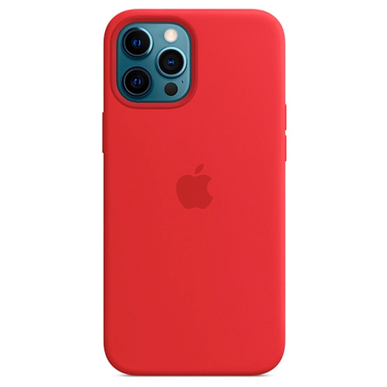 Чехол Apple Silicone Case with MagSafe for iPhone 12 Pro Max(PRODUCT)RED - цена, характеристики, отзывы, рассрочка, фото 1