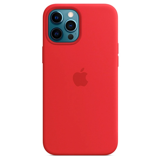 Чехол Apple Silicone Case with MagSafe for iPhone 12 Pro Max(PRODUCT)RED