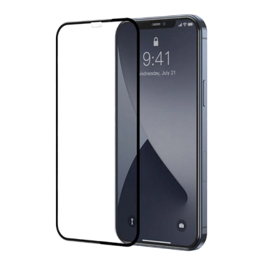 Скло Baseus Curved Screen Crack Resistant Edges 0.23mm For iPhone 12/12 Pro Black 1 Pcs - цена, характеристики, отзывы, рассрочка, фото 1