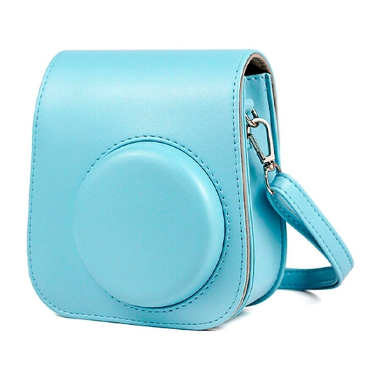 Чехол Retro Leather Case for FUJIFILM Instax Mini 11 Blue - цена, характеристики, отзывы, рассрочка, фото 1