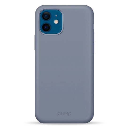Чохол Pump Silicone Case for iPhone 12/12 Pro Lavender Gray #
