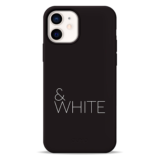 Чохол Pump Silicone Minimalistic Case for iPhone 12/12 Pro Black&White # - ціна, характеристики, відгуки, розстрочка, фото 2