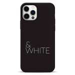 Чехол Pump Silicone Minimalistic Case for iPhone 12/12 Pro Black&White #