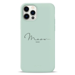 Чохол Pump Silicone Minimalistic Case for iPhone 12/12 Pro Meow Light Blue #