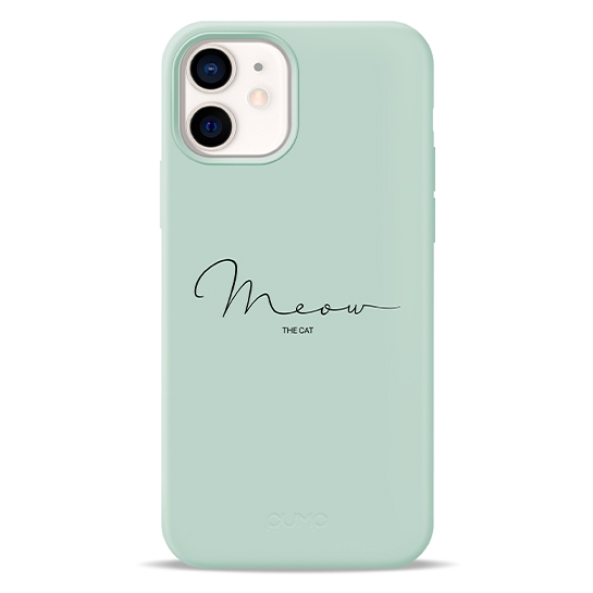 Чохол Pump Silicone Minimalistic Case for iPhone 12/12 Pro Meow Light Blue # - ціна, характеристики, відгуки, розстрочка, фото 2