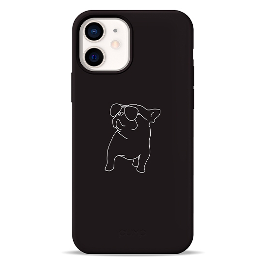 Чехол Pump Silicone Minimalistic Case for iPhone 12/12 Pro Pug With Black # - цена, характеристики, отзывы, рассрочка, фото 2