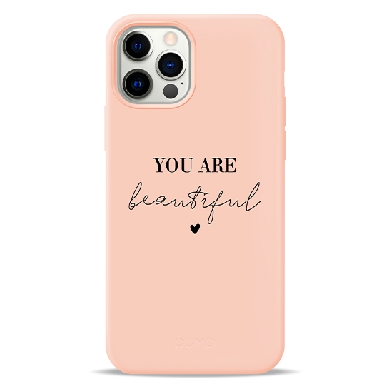 Чохол Pump Silicone Minimalistic Case for iPhone 12/12 Pro You Are Beautifull # - ціна, характеристики, відгуки, розстрочка, фото 1