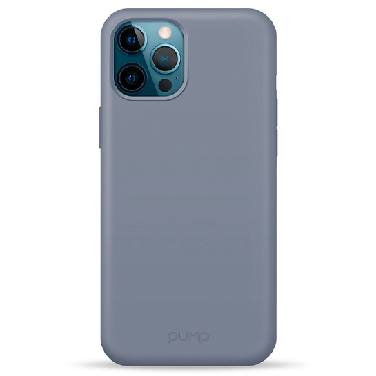 Чехол Pump Silicone Case for iPhone 12 Pro Max Lavender Gray #