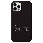 Чехол Pump Silicone Minimalistic Case for iPhone 12 Pro Max Black&White #