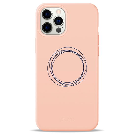 Чохол Pump Silicone Minimalistic Case for iPhone 12 Pro Max Circles on Light # - ціна, характеристики, відгуки, розстрочка, фото 1