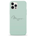 Чохол Pump Silicone Minimalistic Case for iPhone 12 Pro Max Meow Light Blue #