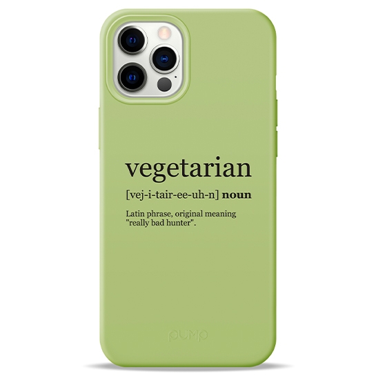 Чехол Pump Silicone Minimalistic Case for iPhone 12 Pro Max Vegetarian Wiki # - цена, характеристики, отзывы, рассрочка, фото 1