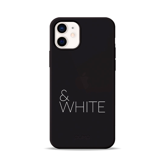 Чохол Pump Silicone Minimalistic Case for iPhone 12 mini Black&White # - ціна, характеристики, відгуки, розстрочка, фото 1