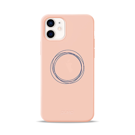 Чохол Pump Silicone Minimalistic Case for iPhone 12 mini Circles on Light # - ціна, характеристики, відгуки, розстрочка, фото 1