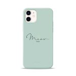 Чохол Pump Silicone Minimalistic Case for iPhone 12 mini Meow Light Blue #