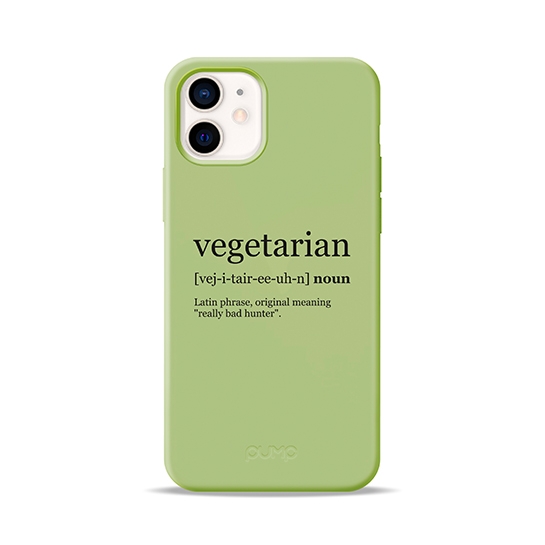 Чохол Pump Silicone Minimalistic Case for iPhone 12 mini Vegetarian Wiki # - ціна, характеристики, відгуки, розстрочка, фото 1