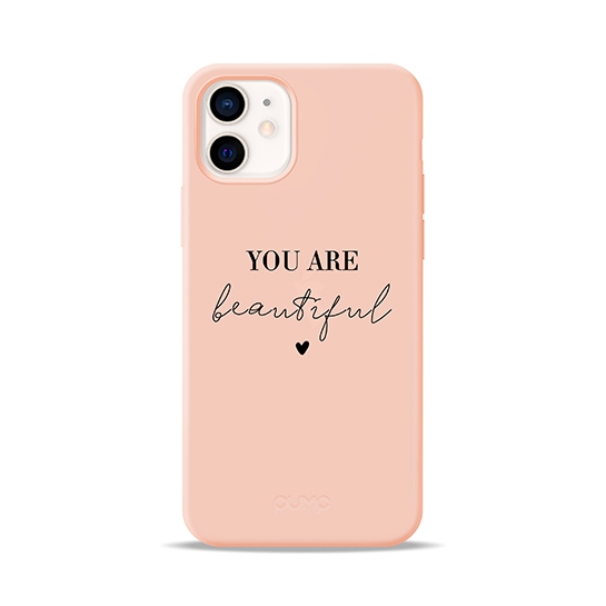 Чохол Pump Silicone Minimalistic Case for iPhone 12 mini You Are Beautifull # - цена, характеристики, отзывы, рассрочка, фото 1