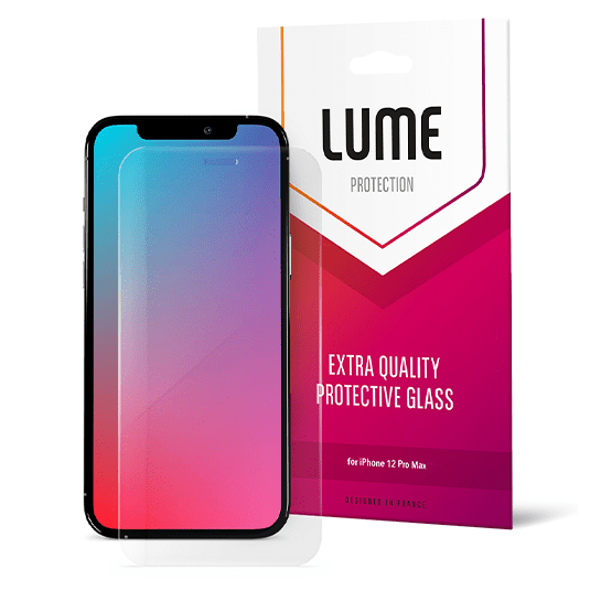 Скло LUME Protection 2.5D Ultra thin Fully for iPhone 12 Pro Max Front Clear - ціна, характеристики, відгуки, розстрочка, фото 1