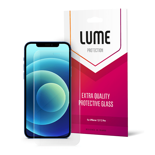 Скло LUME Protection 2.5D Ultra thin Fully for iPhone 12/12 Pro Front Clear - ціна, характеристики, відгуки, розстрочка, фото 1