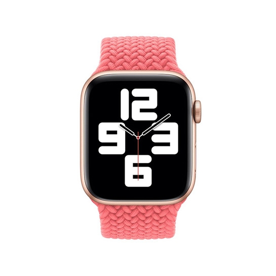 Ремінець Apple Watch Braided Solo Loop 38mm/40mm Pink Punch - Size 7 - ціна, характеристики, відгуки, розстрочка, фото 3